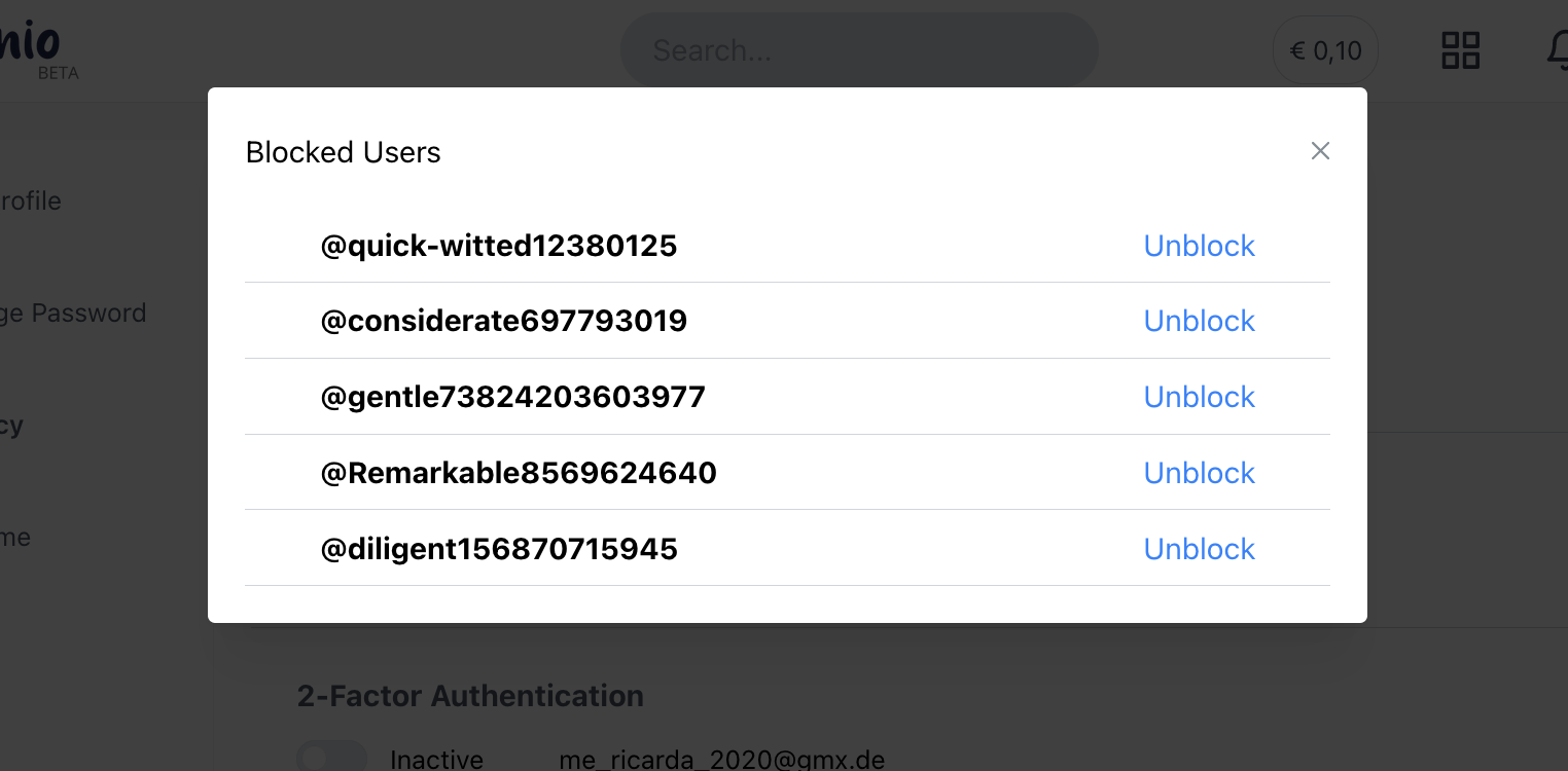 Blocked Members Overview