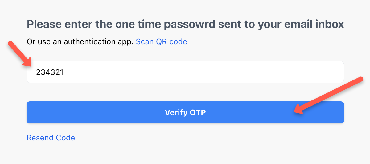 First Time 2-Factor-Authentication